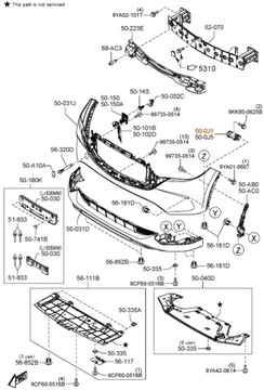 фото thumb №9, Кронштейн ползун бампера mazda cx-5 kb8a500t1a