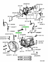фото thumb №4, Уплотнительное кольцо, a/t case mitsubishi pajero оригинальный номер mr166204