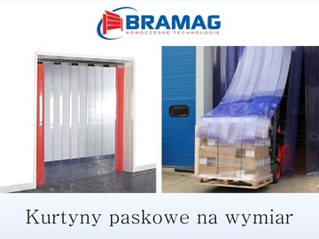 Kurtyna paskowa 102x260 folia pas PCV grubość 2mm zasłona drzwiowa
