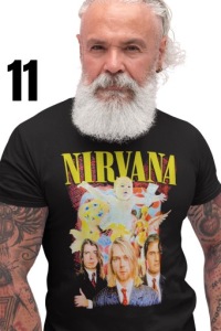 Футболка с футболкой Kurt Cobain Nirvana 12 узоров m