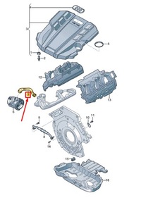 фото thumb №1, Audi a8 d5 двигатель vent шланг 059103221bt