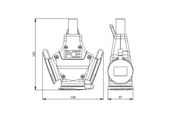Przedłużacz gumowy CEE H05RR-F 50m 3x1,5 odwrócony
