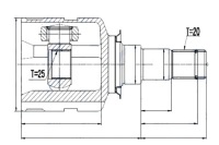 фото thumb №5, Nty шарнир внутренний toyota atm camry mcv30 3.0 04-05 camry 2.5
