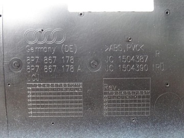 фото thumb №8, Audi a3 8p 8p7 cabrio оббивка bok боковина двері праві шкіра чорний