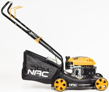 Бензиновая газонокосилка с корзиной NAC, объём 79 см³. корзина 40 л 41 см