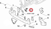 фото thumb №1, Кронштейн кронштейн радара alfa romeo stelvio qv