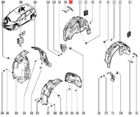 фото thumb №4, Oryg молдинг крила бризковик правий задня renault espace v scenic iv