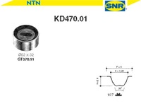 фото thumb №2, Комплект - набор ремень распределительного вала [snr]