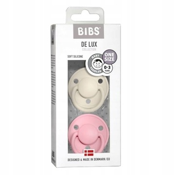 Соска-пустышка BIBS DE LUX SOOTHING 0-36 СИЛИКОН, 2 ПАКЕТА