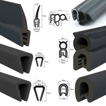 фото thumb №7, Прокладка крайова гумова захист краю na край 4mm s-583 - 90m