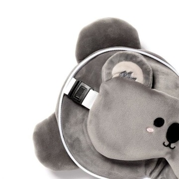 Мягкая дорожная подушка Relaxeazzz с повязкой на глаза - Koala