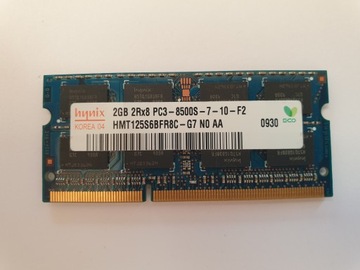 фото №3, Память ddr3 2gb pc3 8500s 1066mhz 2048mb sodimm