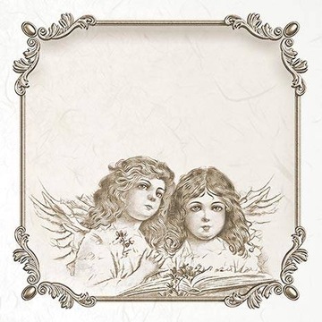 ZESTAW PAPIERÓW RYŻOWYCH ITD RSM058 anioły