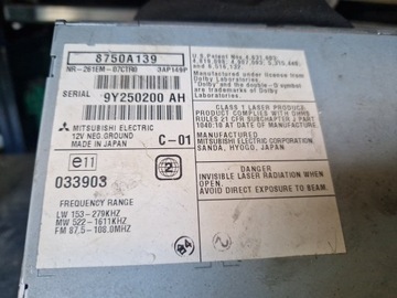 фото thumb №1, Радио cd радиопроигрыватель навигация citroen c-crosser 8750a139 8750a090