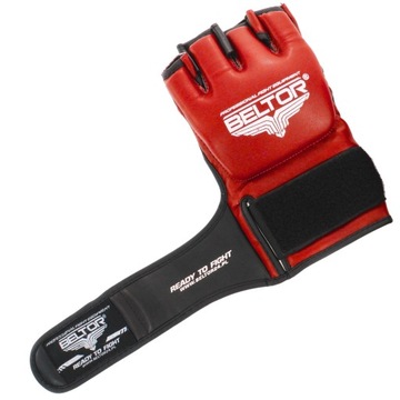 ПЕРЧАТКИ ДЛЯ ТРЕНИРОВКИ ММА BELTOR PROFESSIONAL GLADIUS RED размер M