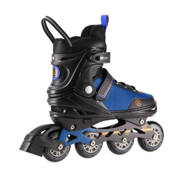 РЕГУЛИРУЕМЫЕ КОНЬКИ 39-43 РЕЗИНОВЫЕ РОЛИКЫ 2в1 NILS EXTREME