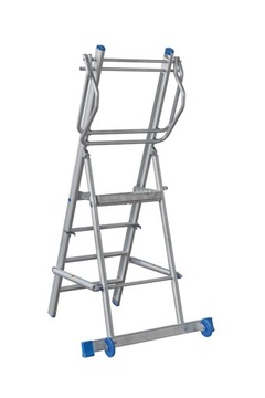 Алюминиевая складская лестница Drabex TP 1403 2,99 м