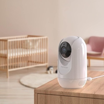 КАМЕРА-МОНИТОР ЭЛЕКТРОННАЯ НЯНЯ MOMCOZY BM01 ЖК-ЭКРАН 1080P HD БЕЛЫЙ