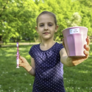 Наклейка с именем ребенка для школы GIRL BOSS