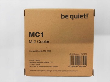 Охлаждение твердотельного накопителя M.2 be quiet! MC1 BZ002