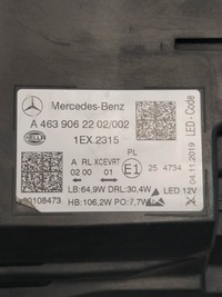 фото thumb №14, Mercedes g klasa w463 лампа relektor full led права ліва повний