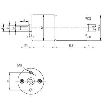 2 миниатюрных редуктора Silver JGA25-370