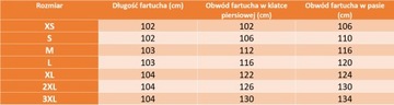 БЕЛЫЙ ХЛОПКОВЫЙ ЛАБОРАТОРНЫЙ ФАРТУК с пуговицами, хлопок, женский GD- XL
