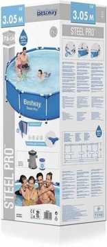 РАМКА БАССЕЙНА BESTWAY 56679 305x76 КОМПЛЕКТ НАСОСА