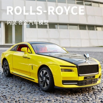 1:24 Rolls-Royce Spectre, модель автомобиля из сплава, литая игрушка, металлический звук, литой под давлением