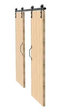 Комплект раздвижных дверей BARN DOOR LOFT 3м
