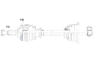 фото thumb №11, Піввісь привідна renault clio ii 98- thalia i ii 98- kangoo 98- twingo