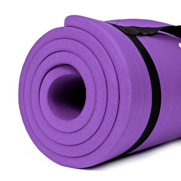 Гимнастический коврик FITNESS MAT SG-105 NBR 173х61см толстый для занятий йогой 1,5см