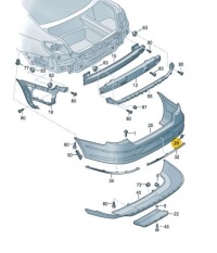 фото thumb №3, Заглушка фаркоп буксирувальний задня vw passat cc