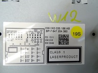 фото thumb №7, Радио cd 1k0035186ab vw passat b7 caddy touran golf vi scirocco