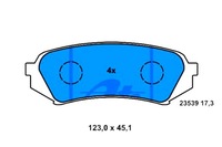 фото thumb №1, Ate 13.0460-5749.2 набір гальмівних колодок гальмівних, гальма дискові