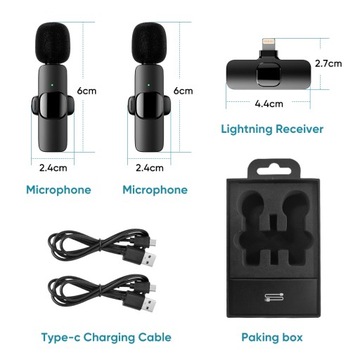 2 беспроводных микрофона USB-C для вашего телефона