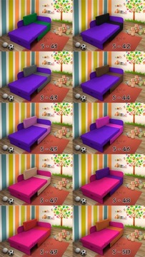 Łóżko dla dziecka, narożnik KUBUŚ, kanapa, sofa