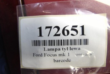 фото thumb №6, Ford focus mk1 hb лампа зад левая