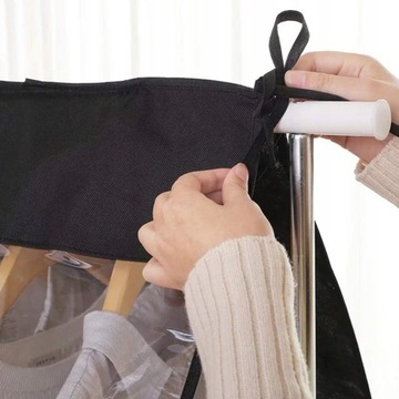 большой черный чехол для вешалки CLOTHING