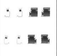 фото thumb №1, Набор монтажный тормозных колодок тормозных peugeot 1007