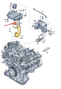 фото thumb №1, Audi a8 d5 інтеркулер тиск труба 059145673fb