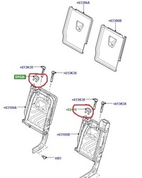 фото thumb №2, Рычаг отпускающая регулировки сиденья заднего land rover range rover