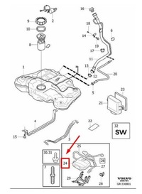 фото thumb №5, Середина дополнительный do фильтра сажи volvo s40 mk2 оригинальный 31303293