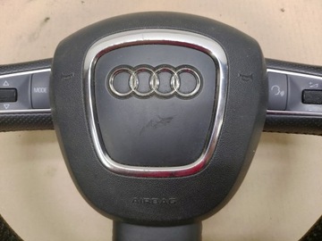 фото thumb №10, Руль + подушка безопасности мультифункция кожа лепестки s-line audi a6 c6