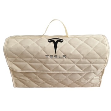 Torba do bagażnika auta Organizer na kosmetyki samochodowe LOGO Marka TESLA