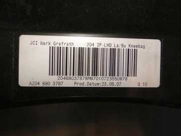 фото thumb №9, Mercedes c класс w204 консоль панель коричневая капот