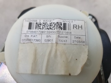 фото thumb №5, Fiat 500 pas безопасности правый зад задний задний