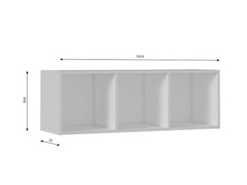 ПОДСТАВКА BOX 3 ДЛЯ ВИНИЛОВЫХ ПЛАСТИНОК, БЕЛАЯ
