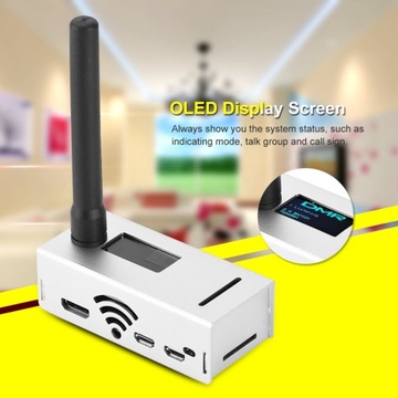 Собранная точка доступа MMDVM DMR с антенной картой 8G TF для расширенного V7