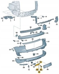 фото thumb №3, Заглушка фаркоп буксирувальний задня vw touareg 7l